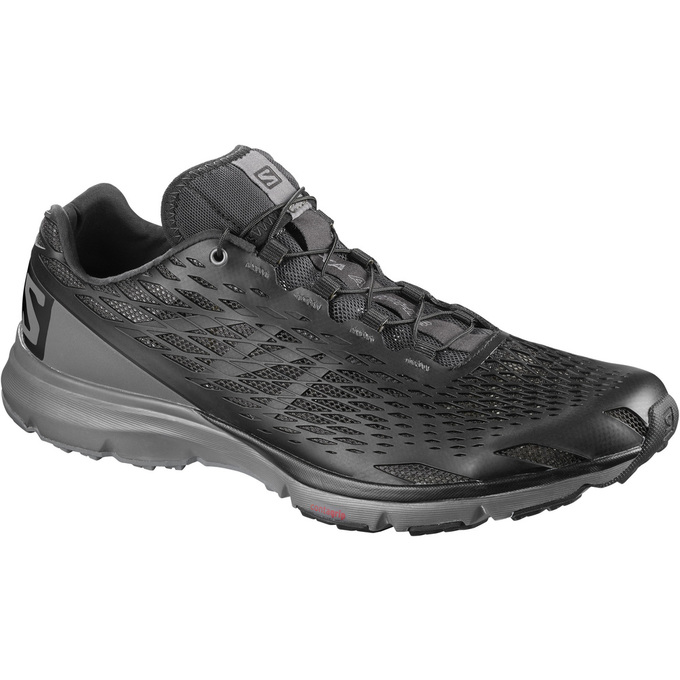 Salomon Israel XA AMPHIB - Mens Running Shoes - Black (DWAU-45286)